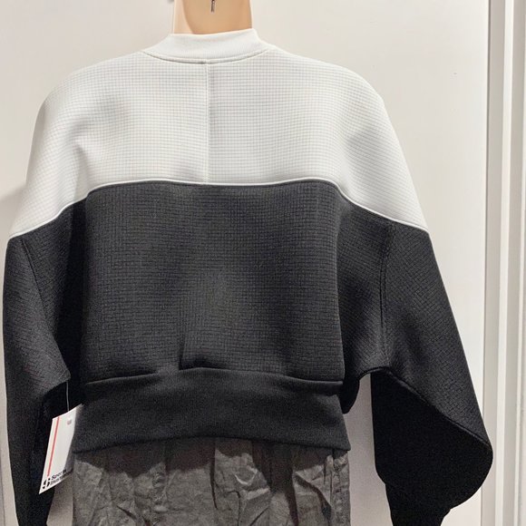 (6) - Sport Illustrated Oversized Cropped 90s Dolman Scuba Bomber Jacket Coat … - Picture 8 of 13